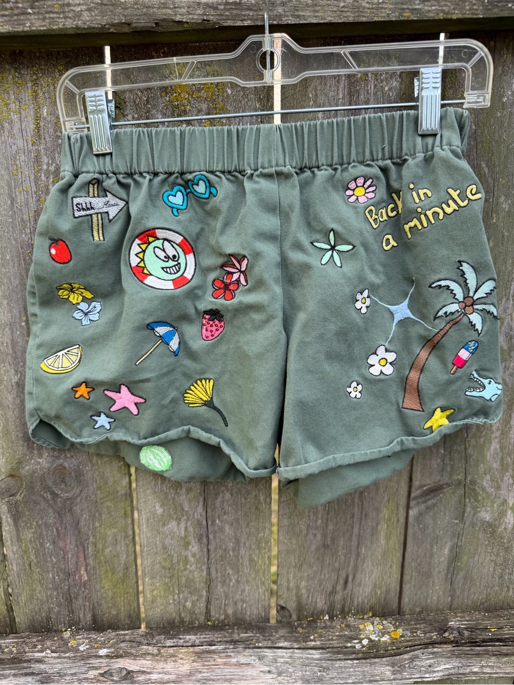 Mira Mikati Olive Green Embroidered Patch Size 38